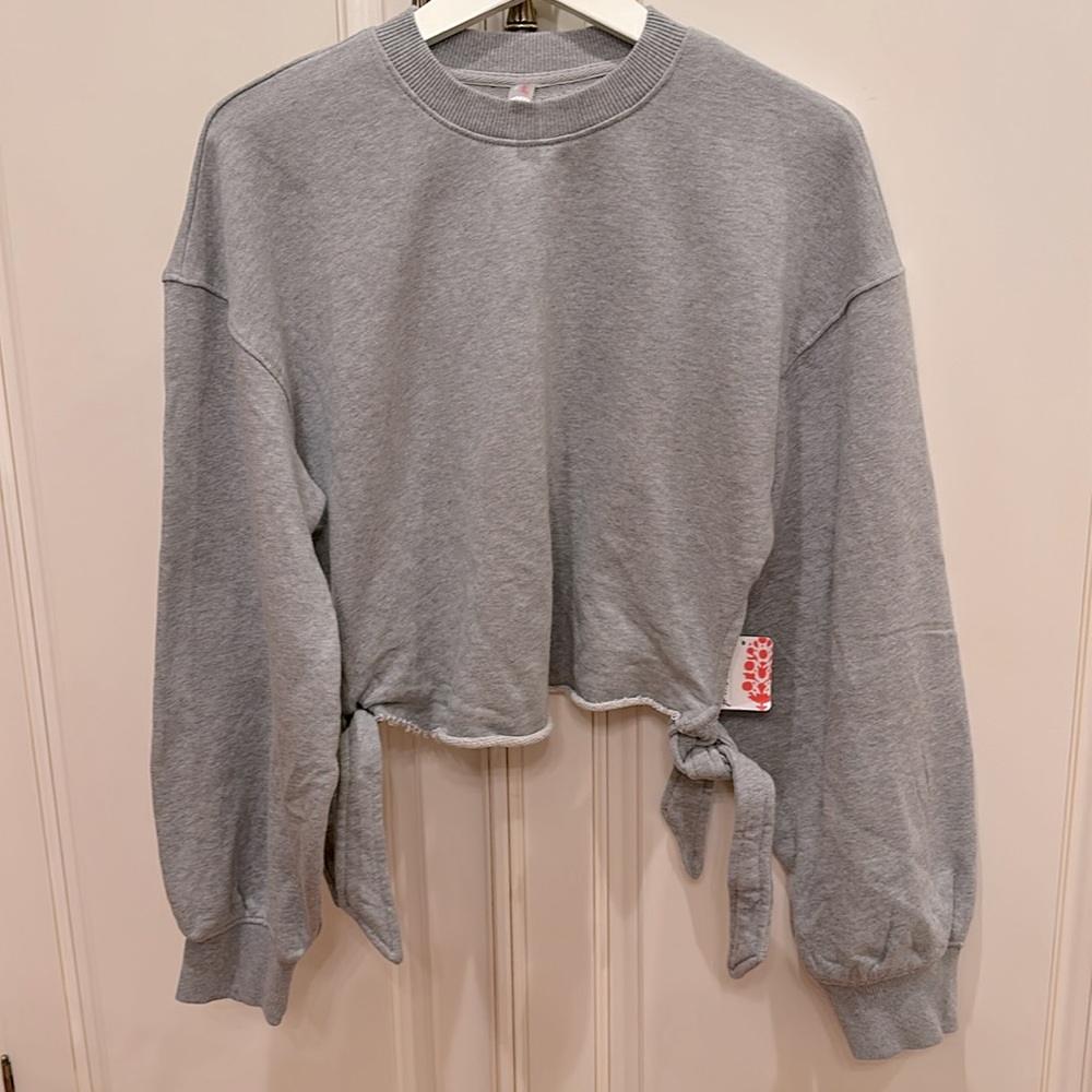 FP Movement NWT Odette side ties sweatshirt XS - Picture 3 of 9